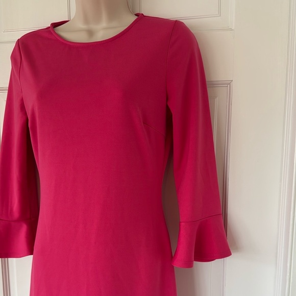 Lulus Pink Trumpet Hem Midi Dress Creme de la Creme Size S - Picture 6 of 9